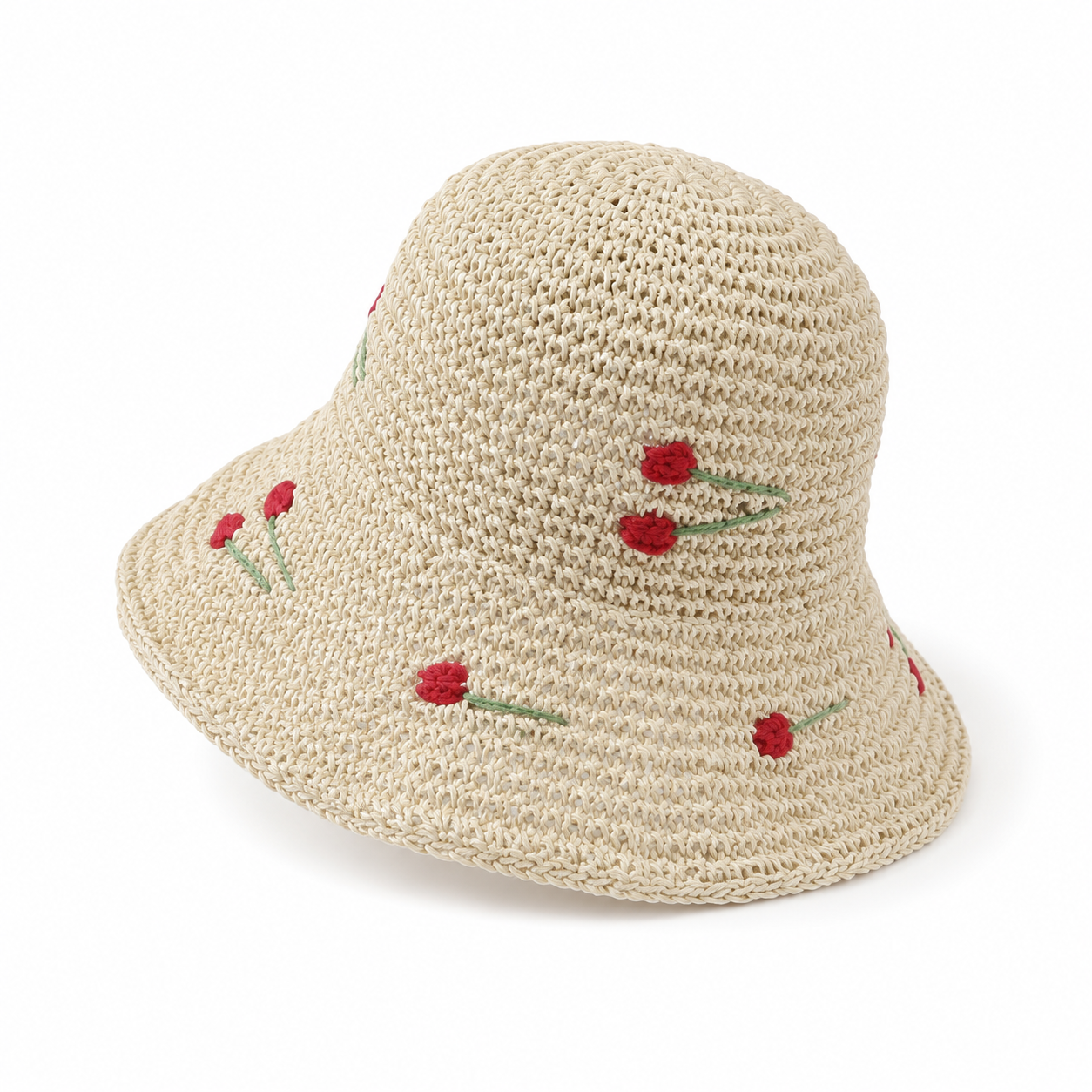 Cherry White Bucket Hat