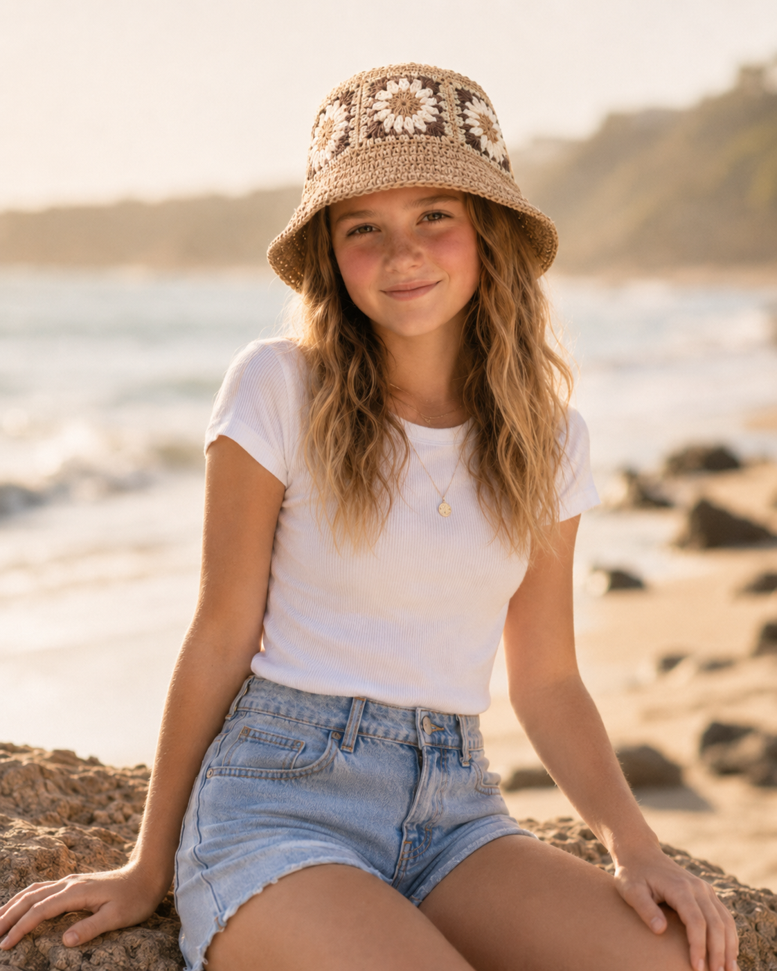 Beige Bucket Hat